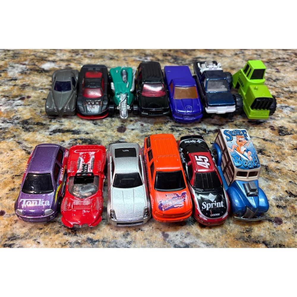 Lot Of Collection Vintage Assorted Mixed Multicolor Diecast Play Toy Cars